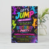 Spring Glow-in-the-Dark Feest Verjaardag Kaart (Staand voorkant)