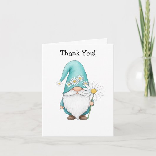 Spring Gnome Folded Card Kaart (Voorkant)