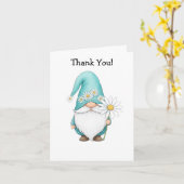 Spring Gnome Folded Card Kaart (Gele Bloem)