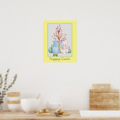 Spring Gnome Home Happy Pasen Poster (Keuken)