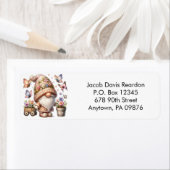 Spring Gnome retour adreslabel Etiket (Insitu)