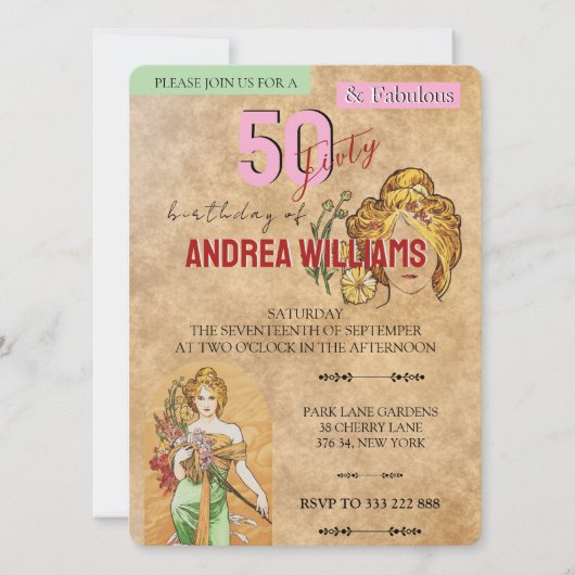 Spring Goddess, 50ste verjaardagsfeest, Vrouwen, K (Voorkant)