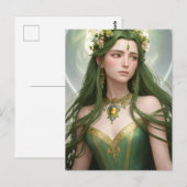 Spring Goddess Briefkaart (Voorkant / Achterkant)