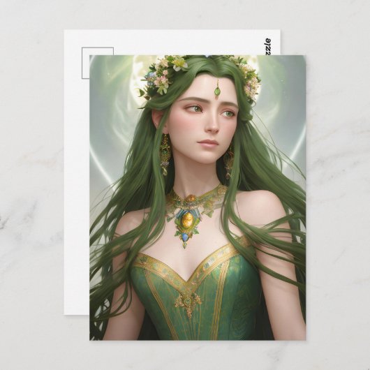 Spring Goddess Briefkaart (Voorkant / Achterkant)