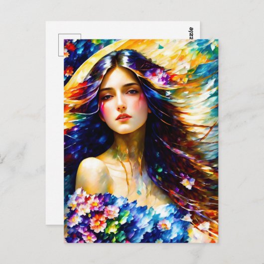 Spring Goddess Briefkaart (Voorkant / Achterkant)