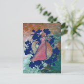 Spring Goddess Butterfly Art Briefkaart (Staand voorkant)