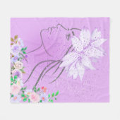 Spring Goddess – Feminine Seasonal Art Fleece Deken (Voorkant (Horizontaal))