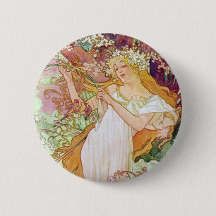 Spring Goddess Ronde Button 5,7 Cm