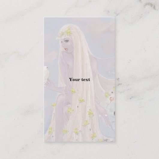 Spring Goddess Visitekaartje (Achterkant)
