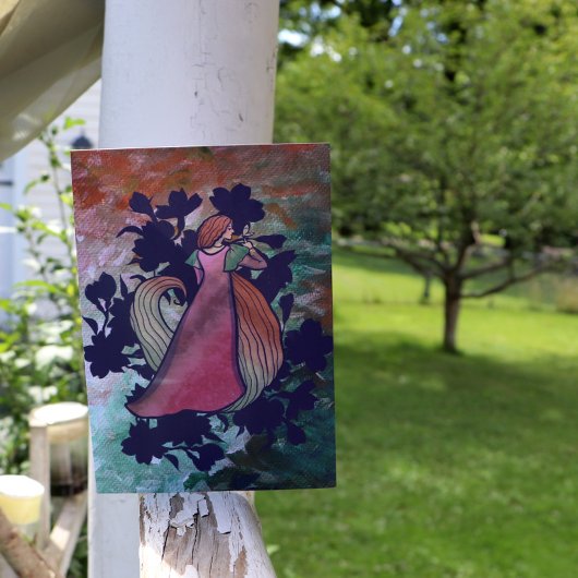 Spring Goddess Vlinder Art Kaart