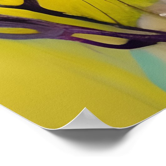 Spring Goddess Yellow Background Poster (Hoek)