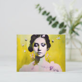Spring Goddess Yellows en Pinks Briefkaart (Staand voorkant)