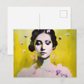 Spring Goddess Yellows en Pinks Briefkaart (Voorkant / Achterkant)