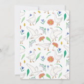 Spring Goose Easter Egg Hunt Kaart (Achterkant)