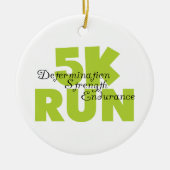 Spring Green 5K Run Keramisch Ornament (Voorkant)