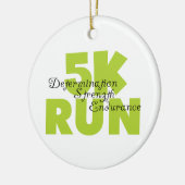Spring Green 5K Run Keramisch Ornament (Links)