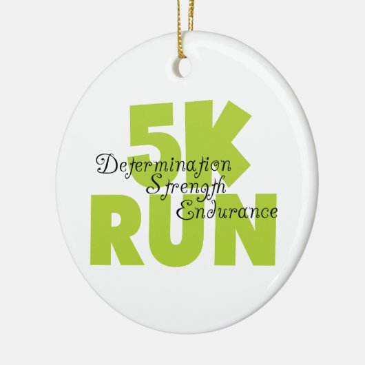 Spring Green 5K Run Keramisch Ornament (Links)