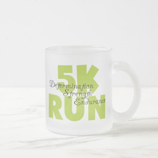 Spring Green 5K Run Matglas Koffiemok (Rechts)