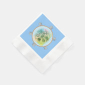 Spring Green Abstract Pascha Seder Bord Servet (Hoek)