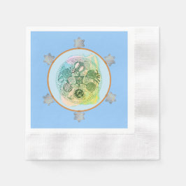 Spring Green Abstract Pascha Seder Bord Servet