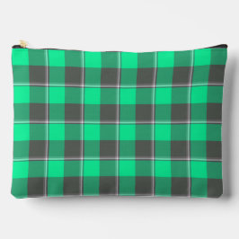 Spring Green and Finlandia Black Plaid Etui