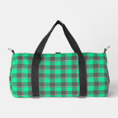 Spring Green and Finlandia Black Plaid Plunjezak (Voorkant)