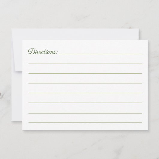 Spring Green and Pink Monogram Family Recipe Notitiekaartje (Achterkant)