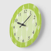 Spring Green Arrow-patroon Grote Klok (Hoek)
