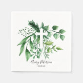 Spring Green Botanical Cross First Heilige Communi Servet (Voorkant)