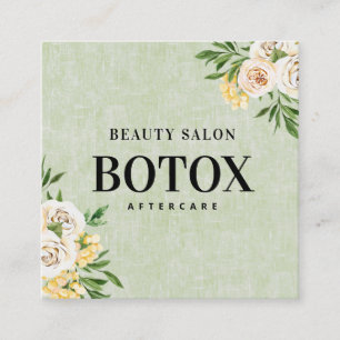 Spring Green Botox Aftercare Square Visitekaartje