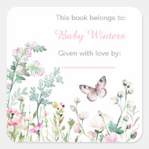 Spring Green Butterfly Floral Baby shower