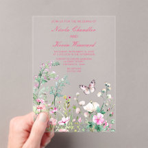 Spring Green Butterfly Floral Wedding