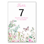 Spring Green Butterfly Floral Wedding Kaart (Voorkant)