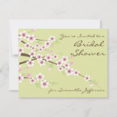Spring Green Custom Bridal Shower-uitnodiging Kaart (Voorkant)