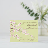 Spring Green Custom Bridal Shower-uitnodiging Kaart (Staand voorkant)
