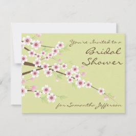 Spring Green Custom Bridal Shower-uitnodiging Kaart