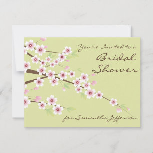Spring Green Custom Bridal Shower-uitnodiging Kaart