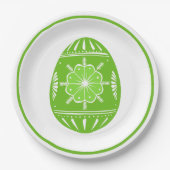 Spring Green Easter Egg Papieren Bordje (Voorkant)