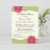 Spring Green en Fuschia Pink Daisy Vrijgezellenfee Kaart (Staand voorkant)