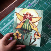 Spring Green Fairy Feestdagenkaart