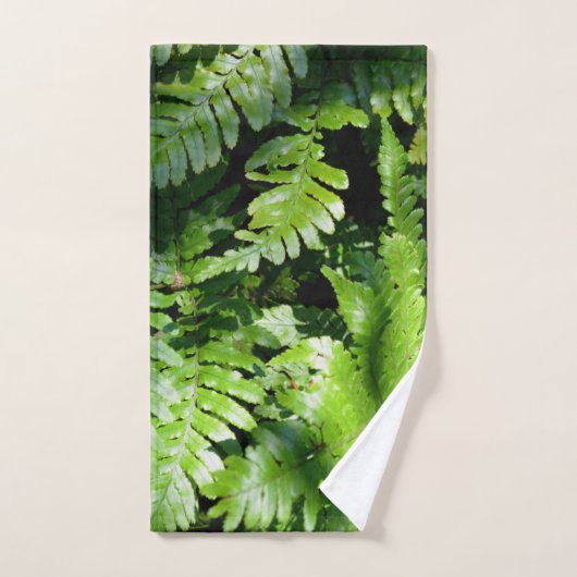 Spring Green Ferns Bad Handdoek (Handdoek)