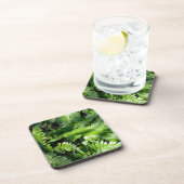 Spring Green Ferns boho botanisch Bier Onderzetter (Rechterzijde)