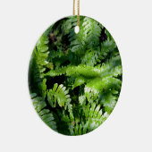 Spring Green Ferns boho botanisch Keramisch Ornament (Rechts)