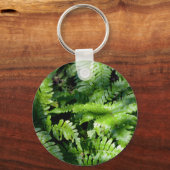 Spring Green Ferns boho botanisch Sleutelhanger (Voorkant)