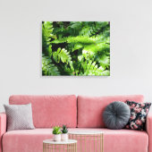 Spring Green Ferns Canvas Afdruk (Insitu (Woonkamer))