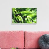Spring Green Ferns Canvas Afdruk (Insitu (Woonkamer))