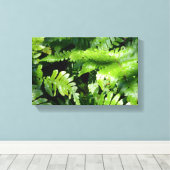 Spring Green Ferns Canvas Afdruk (Insitu (Houten vloer))