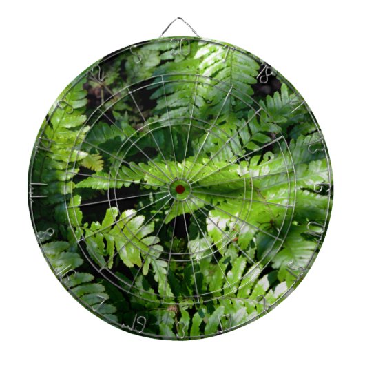 Spring Green Ferns Dartbord (Voorkant)