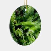Spring Green Ferns Keramisch Ornament (Rechts)