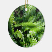 Spring Green Ferns Keramisch Ornament (Links)
